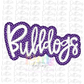 Bulldogs PNG   - Digital Download - Bulldogs Sublimation Design - Purple