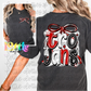 Trojans PNG - Trojans bow design - Digital Download - Red and Black