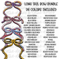 School Spirit Bow Bundle PNG - Team Bows  - Digital Download - Long Tail Bows