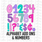 Heart Alpha extras - punctuation Clipart - Instant Download  - Alpha Pack