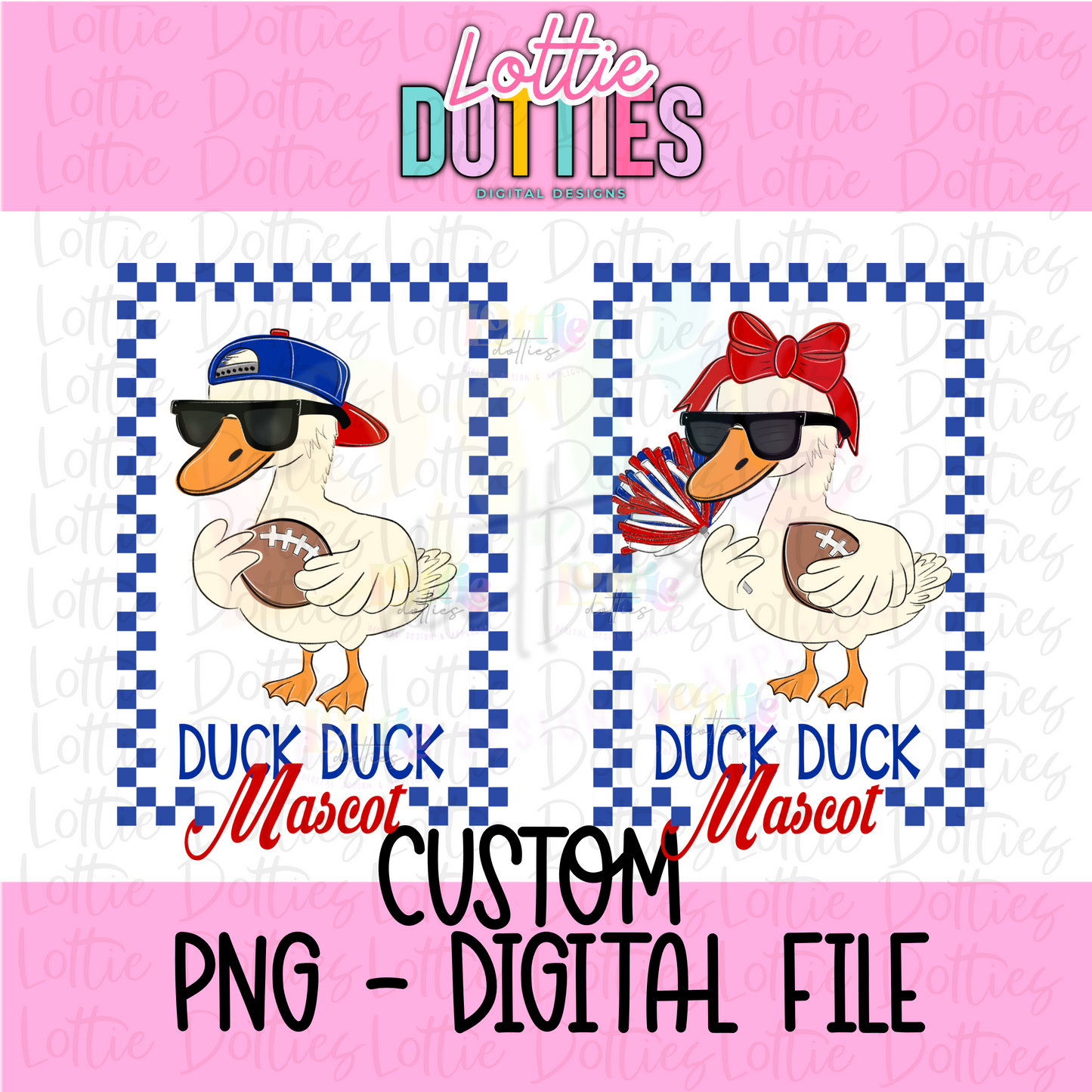 Duck Duck Mascot Custom
