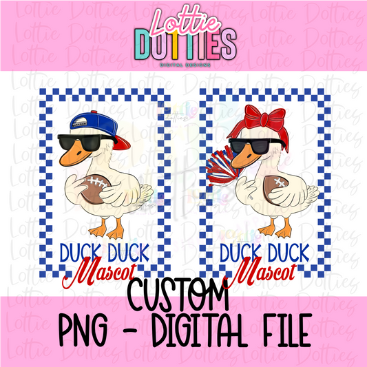 Duck Duck Mascot Custom