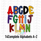 Softball Alpha Pack - Alphabet Clipart - Instant Download  - Alpha Pack