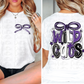 Wildcats PNG - Wildcats bow design - Digital Download- Purple Black and White