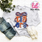 Tigers PNG - Tigers orange & blue bow design - Digital Download - coquette mascot