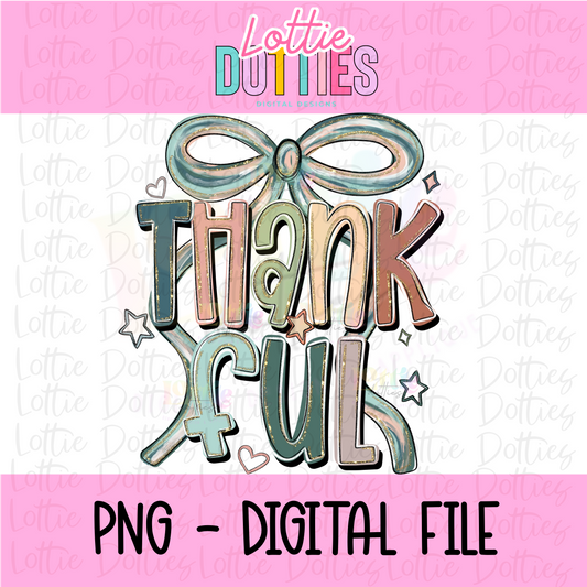 Thankful Png - Thanksgiving Design- Digital Download - Fall Png