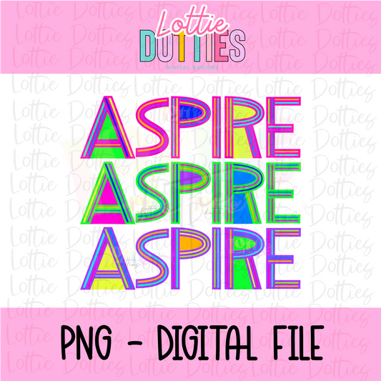 Aspire PNG-  Instant Download