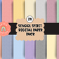 Seersucker School Spirit Digital Paper PNG - Digital Paper Sublimation - Digital Download