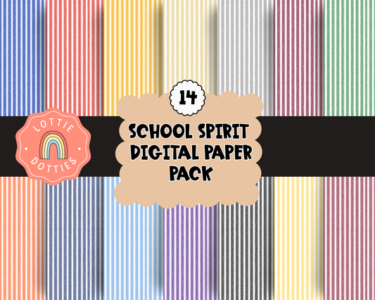 Seersucker School Spirit Digital Paper PNG - Digital Paper Sublimation - Digital Download