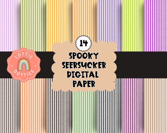 Spooky seersucker Halloween Digital Paper PNG - Digital Paper Sublimation - Digital Download