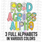 Colorful Read Across America Alphabet - Alpha Pack - Alphabet Clipart - Instant Download  - Alpha Pack