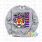 Tigers Png - Tigers Purple & Orange Design - Team spirit design - Digital Download - Bow