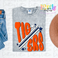 Tigers PNG - Tigers sublimation design - Digital Download - Orange and Navy