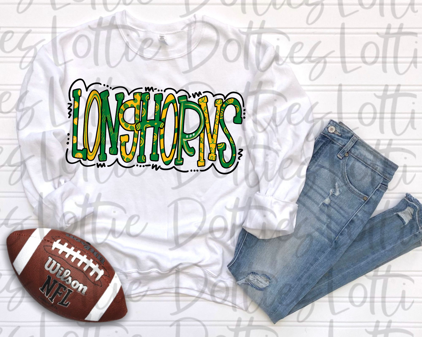 Longhorns  Png  - Longhorns  Sublimation- Digital Download - Green and Gold