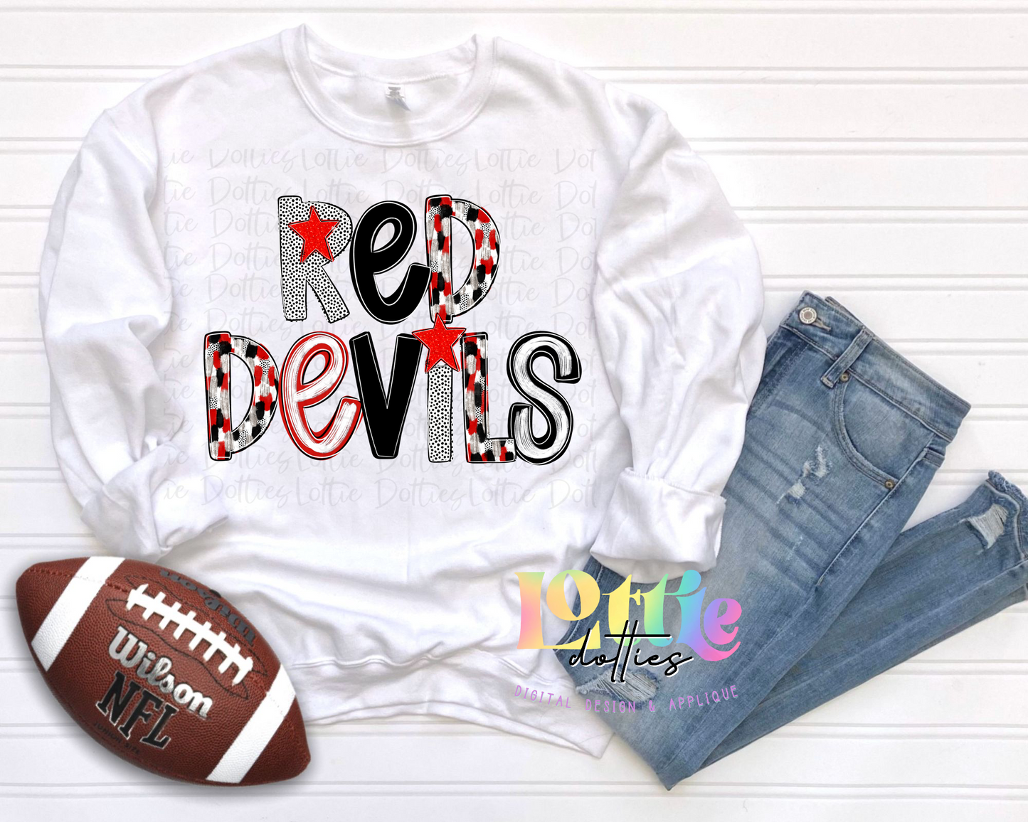 Red Devils Png - Devils Sublimation Design - Digital Download - Red and Black
