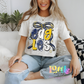 Eagles PNG - Eagles Navy and yellow bow design - Digital Download - coquette design