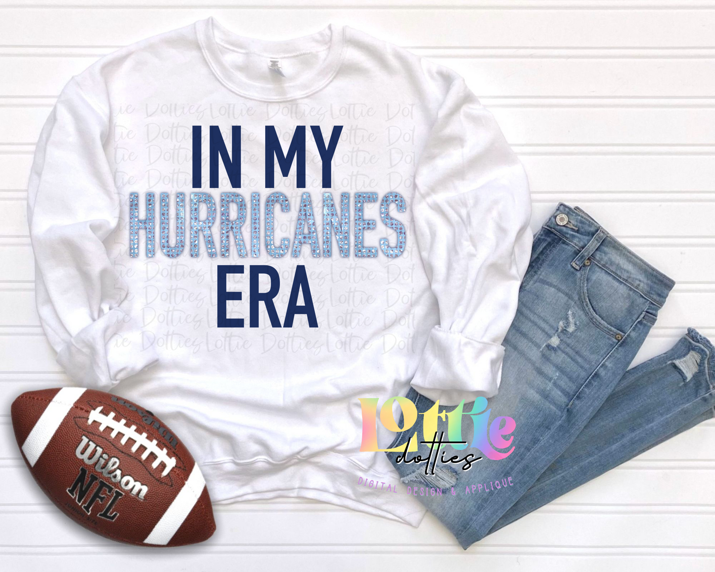 In My Hurricanes Era PNG - Hurricanes Sublimation Design - Digital Download - Royal