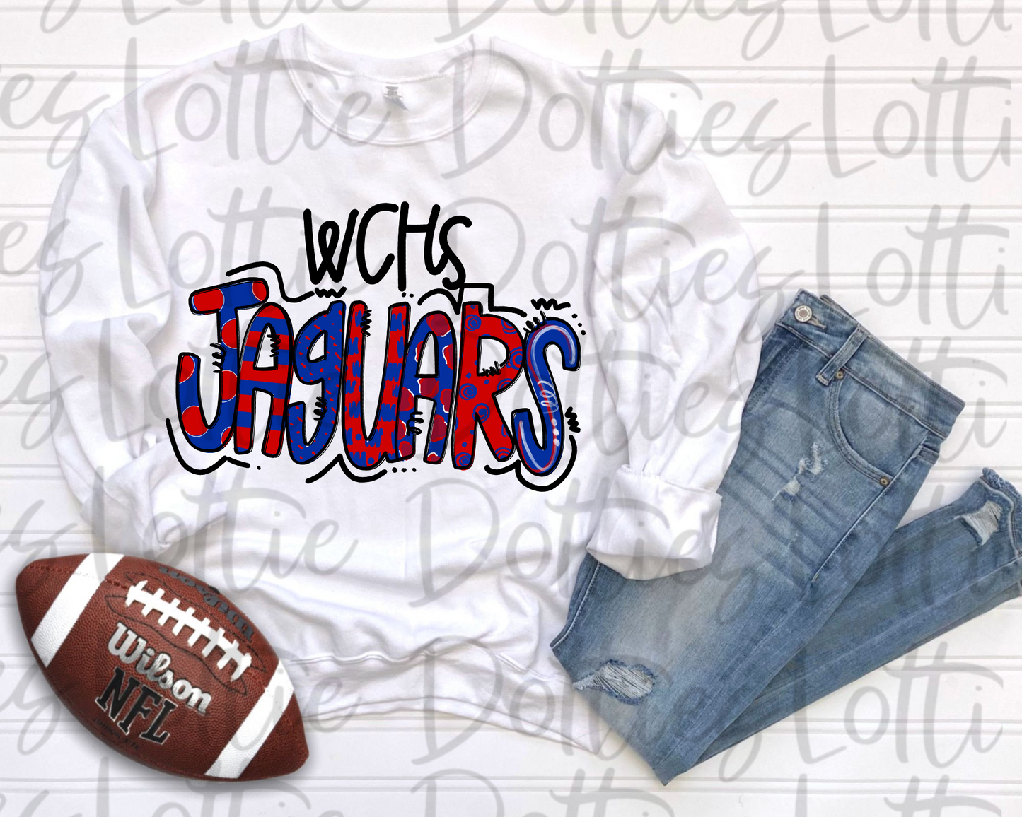 WCHS Jaguars  PNG -  Jaguars sublimation design - Digital Download - Royal and Red