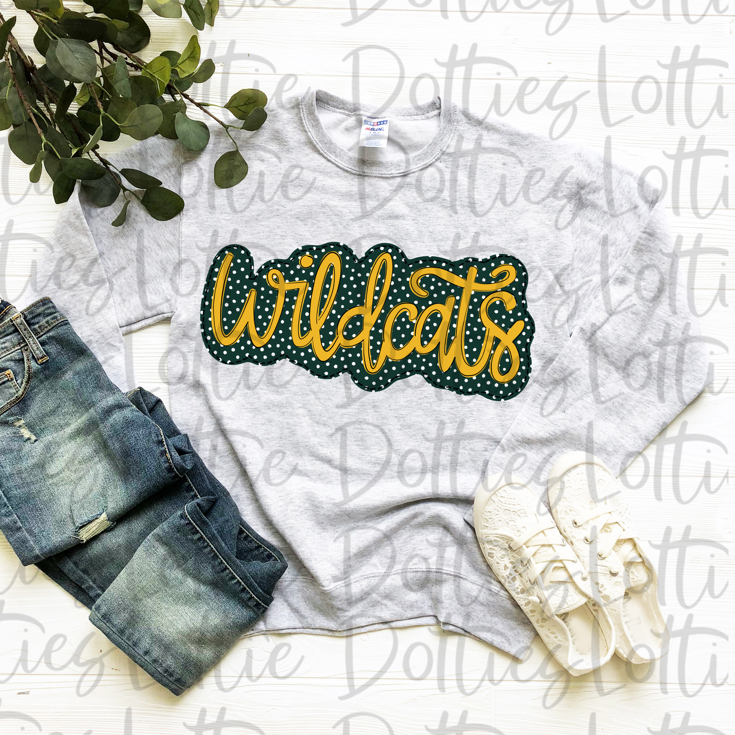 Wildcats  PNG - Wildcats Sublimation  - Digital Download - Green and Gold