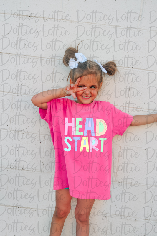 Head Start PNG - Head Start Sublimation - Digital Download - Pastel