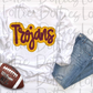 Trojans PNG - Trojans sublimation design - Digital Download -  Maroon and Gold