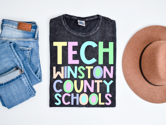 Tech Winston County Schools PNG - Winston County School - Digital Download - Pastel