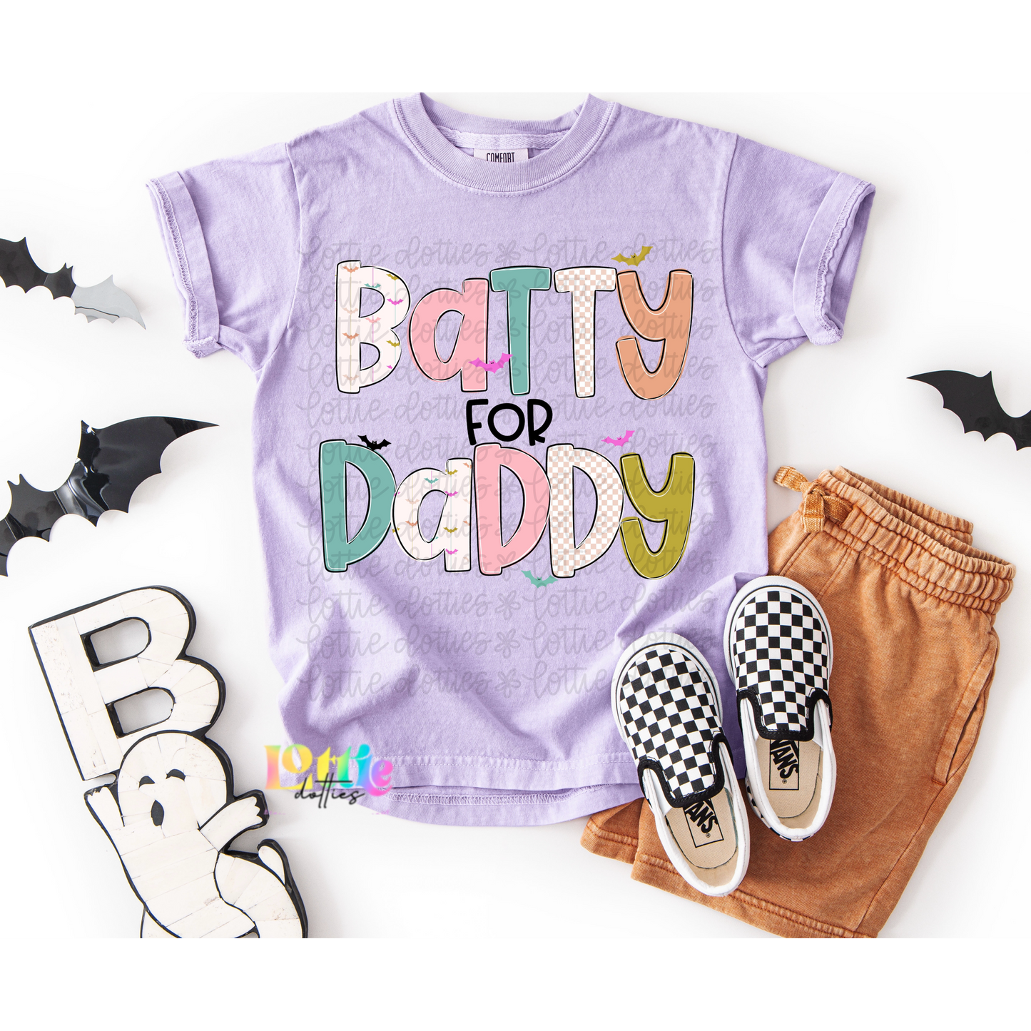 Batty for Daddy PNG- Halloween Design Sublimation - Digital Download