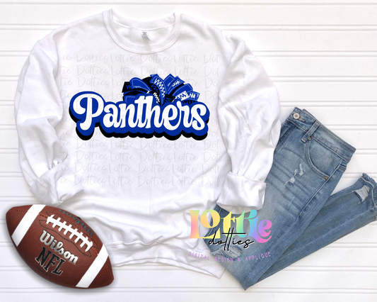 Panthers  PNG - Panthers Sublimation - Digital Download - Royal and White