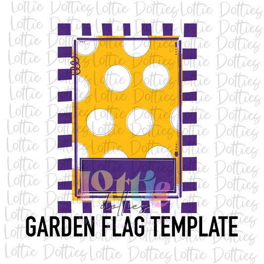 Blank Flag - PNG - Blank  - Sublimation - Digital Download - Purple and Gold