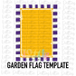 Blank Flag - PNG - Blank  - Sublimation - Digital Download - Purple and Gold