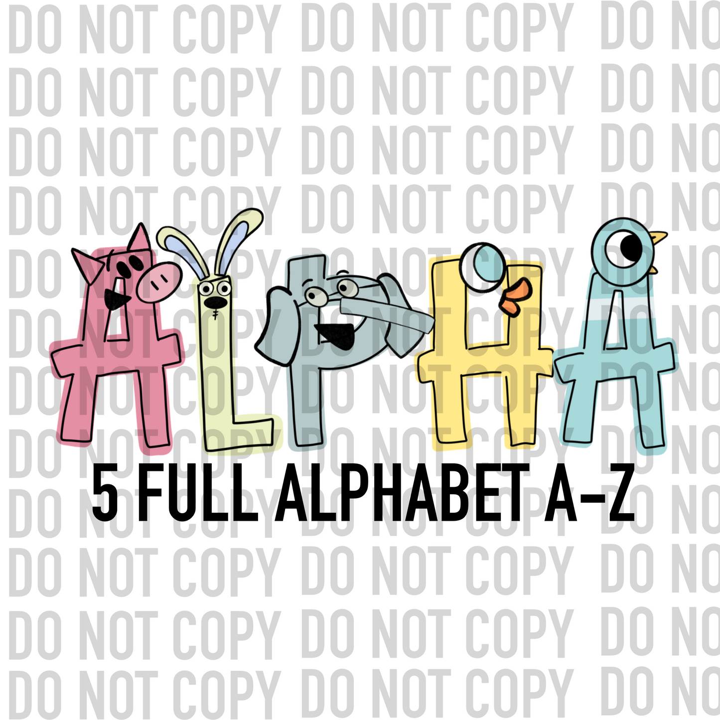 Reading Story Alphabet - Alpha Pack - Alphabet Clipart - Instant Download  - Alpha Pack