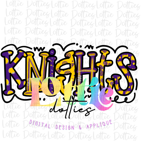 Knights PNG - Knights Sublimation design - Digital Download - Purple and Gold