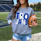 Trojans - PNG - Trojans sublimation design - Digital Download - Blue and White