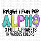 Bright Pop Alpha Png - Bright Alpha Pack - Digital Download