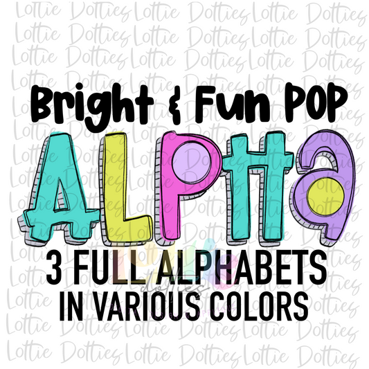 Bright Pop Alpha Png - Bright Alpha Pack - Digital Download