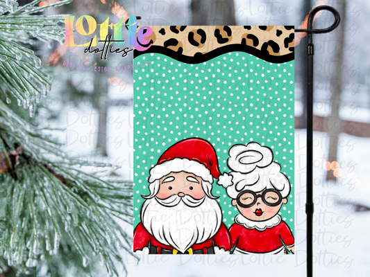 Christmas Flag Png - ￼ Mr. and Mrs. Claus ￼- Christmas Sublimation Design- Digital Download