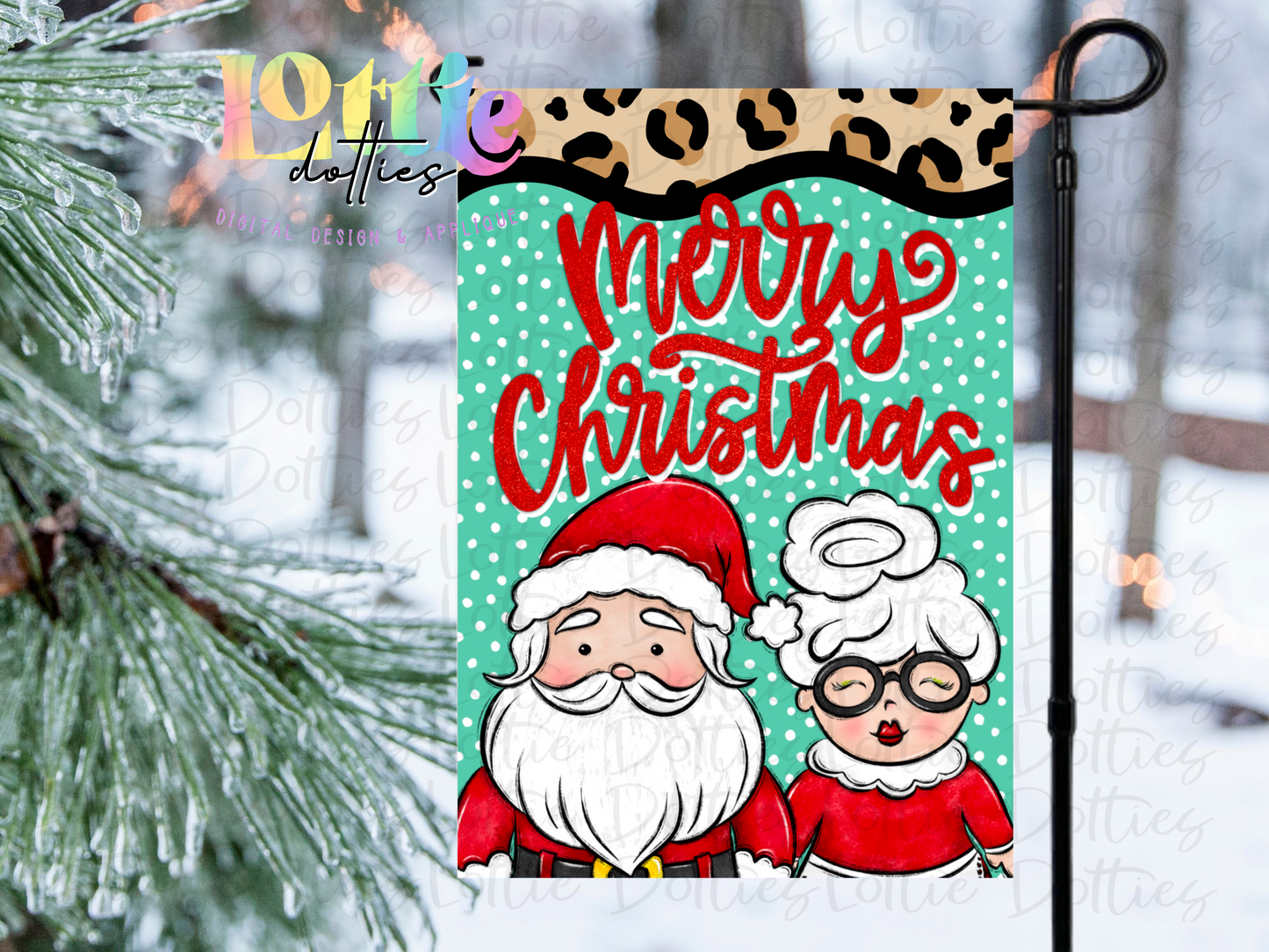 Merry Christmas Flag Png - ￼ Mr. and Mrs. Claus ￼- Christmas Sublimation Design- Digital Download