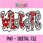Wildcats  Poppy PNG - Wildcats  Sublimation design - Digital Download - Red