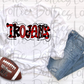 Trojans PNG - Trojans sublimation design - Digital Download Red and Black