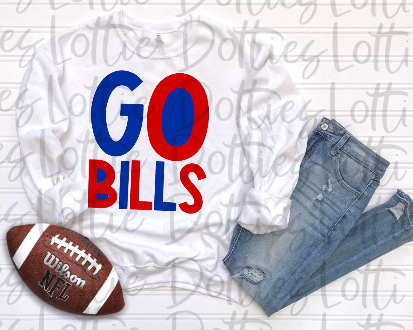 Go Bills PNG - Bills Sublimation - Digital Download - Royal and Red