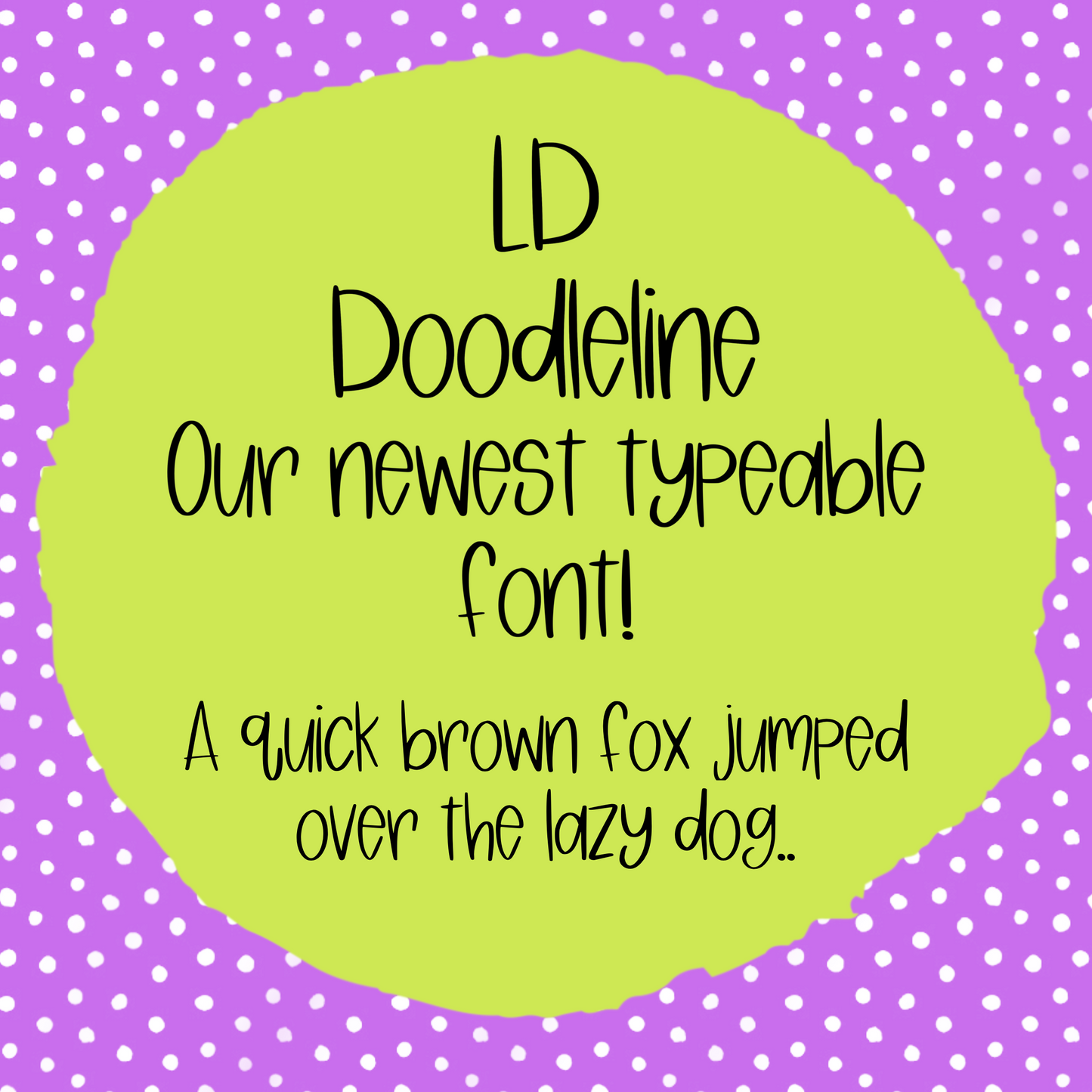 Doodleline Font - Handwritten Font- true type font - otf and ttf - typeable font