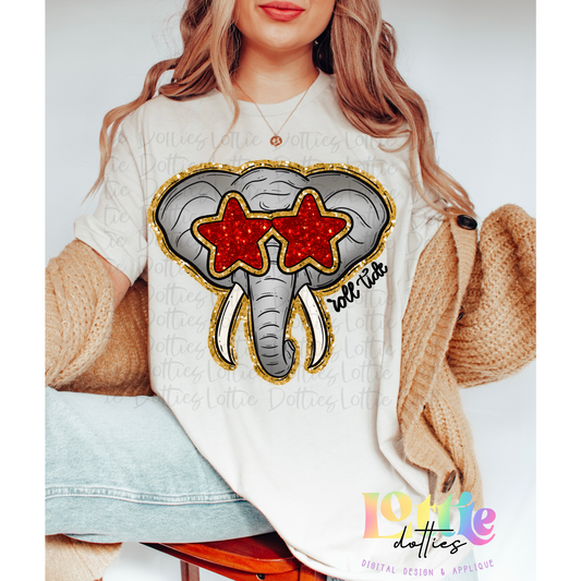 Elephant PNG -  Alabama Sublimation - Digital Download