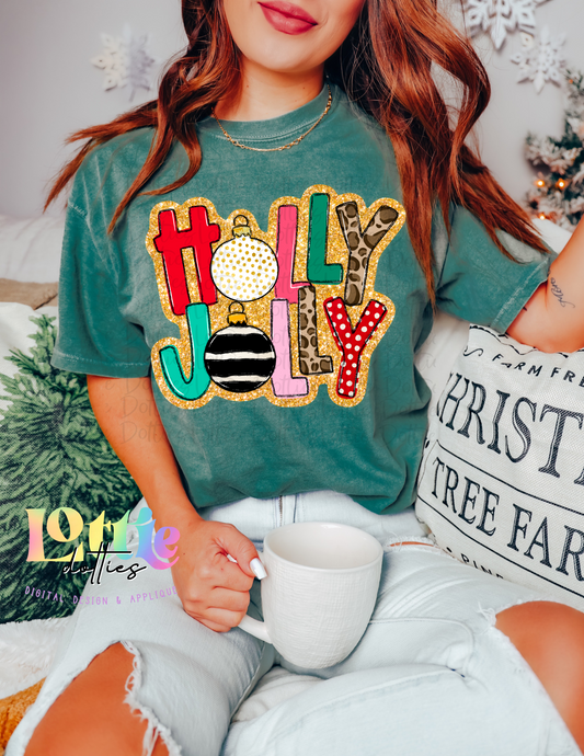 Holly Jolly Png - Christmas Sublimation Design - Digital Download