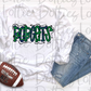 Bobcats PNG - Bobcats  sublimation design -  Digital Download - Navy and Green