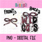 Wildcats PNG | Maroon and Black | Wildcats bow design | Digital Download