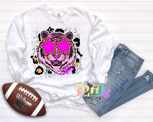 Tigers PNG - Tigers sublimation design - Digital Download - Pink