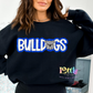 Bulldogs PNG - Bulldogs  -  sublimation design - Digital Download - Blue