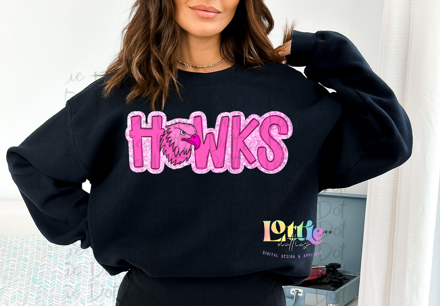 Hawks  PNG - Hawks Sublimation design - Digital Download - Pink