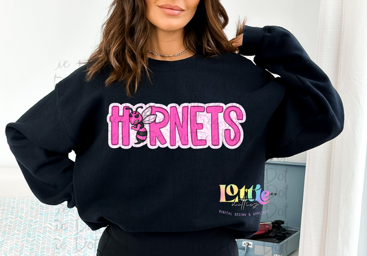 Hornets PNG -  Hornets   -  sublimation design - Digital Download - Pink