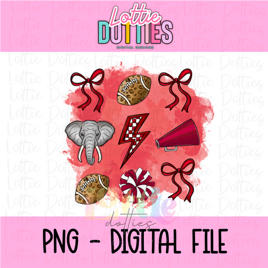 Alabama Bow Design | Bow Designs | Alabama PNG | Digital Downloads